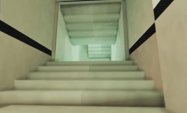 Inverted stairs in the original