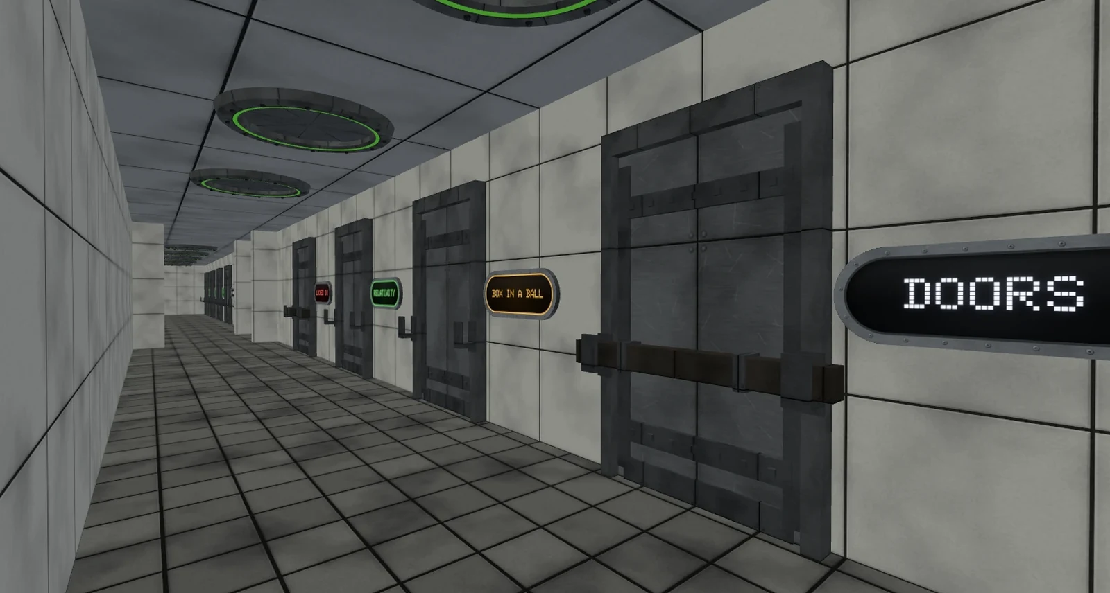 The 2026 start: the Hallway, a corridor of doors, one to each room